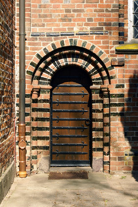 Pastoren-Tür von außen gesehen in St. Johannis Krummesse
