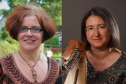 Zwei Musikerinnen mit Harfe - Copyright: Sabine Loredo Silva