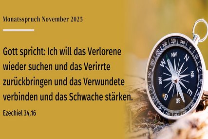 Kompass auf beigen Hintergrund - Copyright:  Lutherb., rev. 2017,© 2016 Dt. Bibelges.© GemeindebriefDruckerei