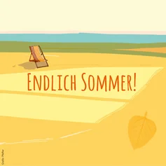 Liegestuhl am Strand
