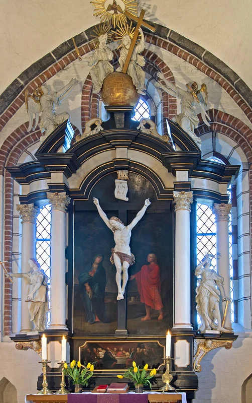 Der Barock-Altar in der St.-Johannis-Kirche Krummesse