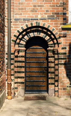 Pastoren-Tür von außen gesehen in St. Johannis Krummesse